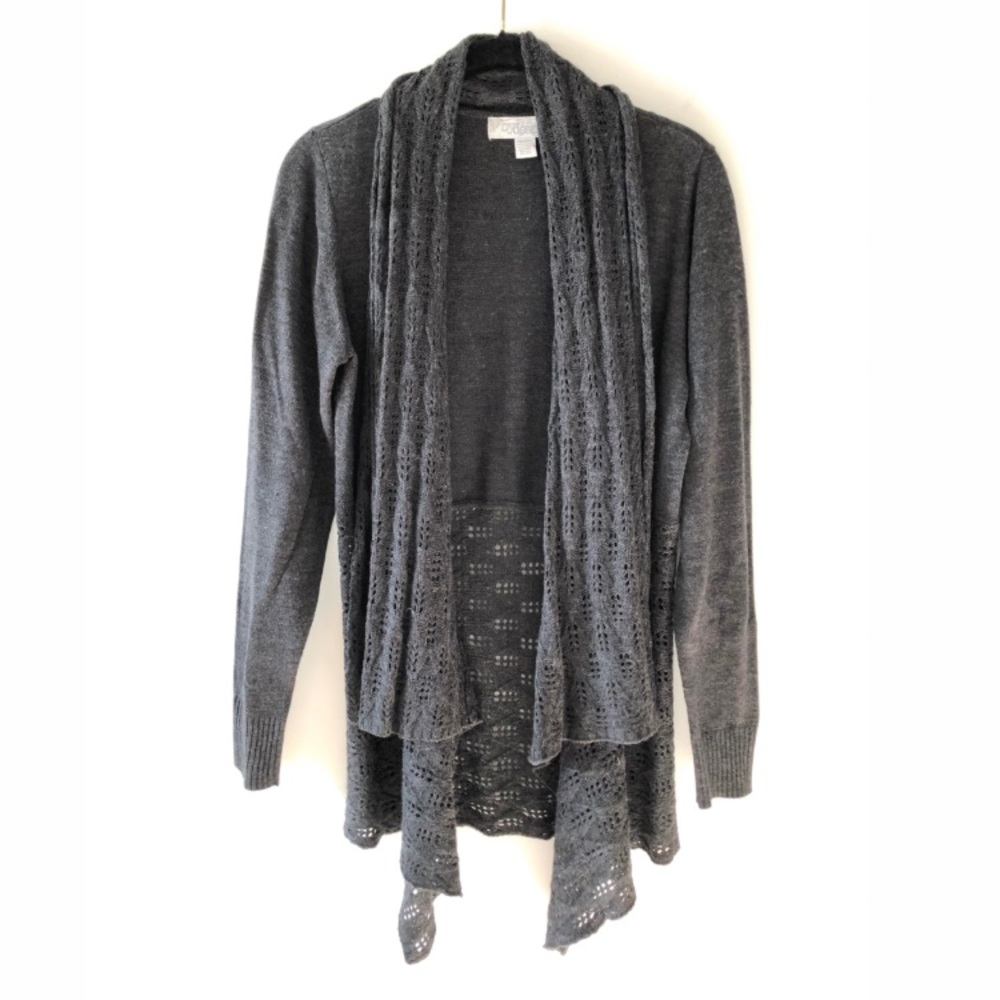 Warm Gray Knit Cardigan / Sweater